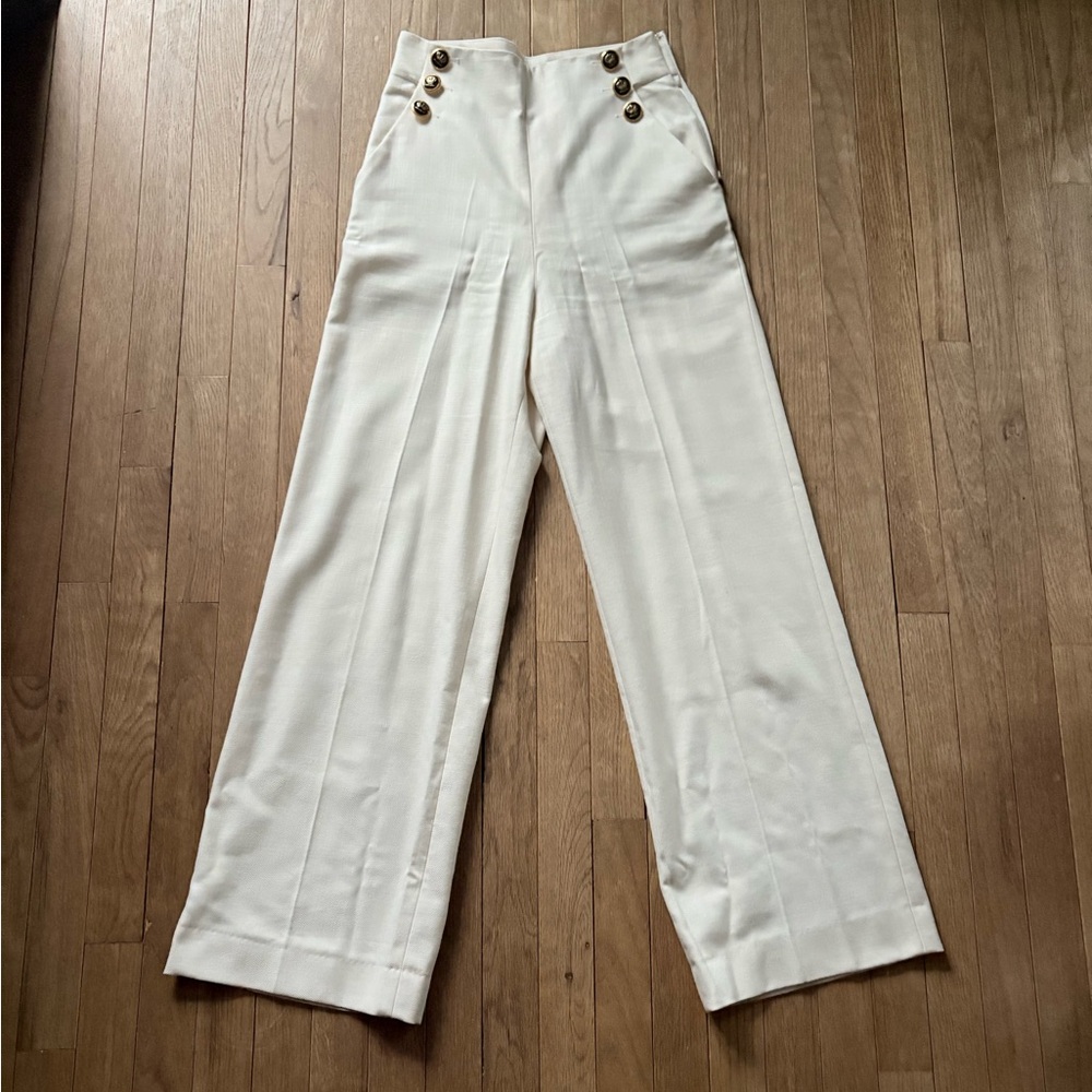 Tara Jarmon Sailor Style Wide Leg Pants